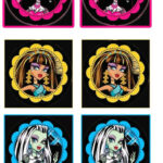 Monster High: Free Printable Cupcake Toppers And Wrappers. Inside Monster High Cupcake Toppers Printable Free