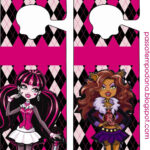 Monster High In Pink Free Party Printables.   Oh My Fiesta! In English In Monster High Cupcake Toppers Printable Free