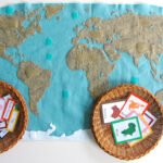 Montessori Continents Map & Quietbook With 3 Part Cards | Imagine For Montessori World Map Free Printable