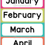 Month Of The Year Printables   Printable Party Favors With Free Printable Months Of The Year Chart
