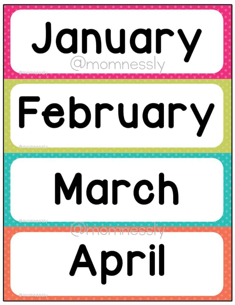 Month Of The Year Printables Printable Party Favors With Free Printable Months Of The Year Chart Month Of The Year Printables Printable Party Favors With Free Printable Months Of The Year Chart