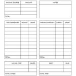Monthly Budget Planners   20 Free Printables | Printabulls Inside Free Printable Monthly Expenses Worksheet