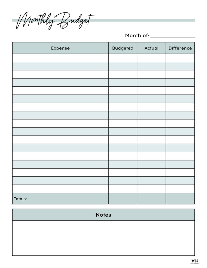 Monthly Budget Planners 20 Free Printables | Printabulls With Free Printable Monthly Expenses Worksheet Monthly Budget Planners 20 Free Printables | Printabulls With Free Printable Monthly Expenses Worksheet