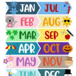 Months Of The Year Worksheets & Printables | Printabulls Pertaining To Free Printable Months Of The Year Chart