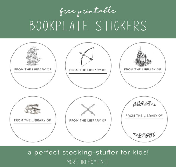 Free Printable Christmas Bookplates