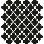 Moroccan Wall Stencil Pattern Classic Home Decor Small Scale For Within Free Printable Moroccan Wall Stencils