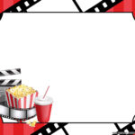Movie Ticket Birthday Invitation Editable Template, Blue Cinema Inside Free Printable Movie Themed Invitations