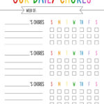 Multiple Children Chore Charts   10 Free Printable Charts Inside Free Printable Chore Charts For Multiple Children