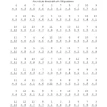 Multiplication Timed Test 0 12 ≡ Fill Out Printable Pdf Forms Online In Free Printable Multiplication Speed Drills