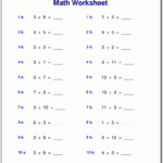 Multiplication Worksheets For Grade 3 Within Free Printable 3Rd Grade Worksheets