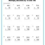 Multiplying Decimals Worksheets Pertaining To Multiplying Decimals Free Printable Worksheets
