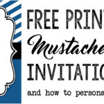 Mustache Party: Baby Shower Or Birthday Invite   Paper Trail Design For Free Printable Mustache Invitations