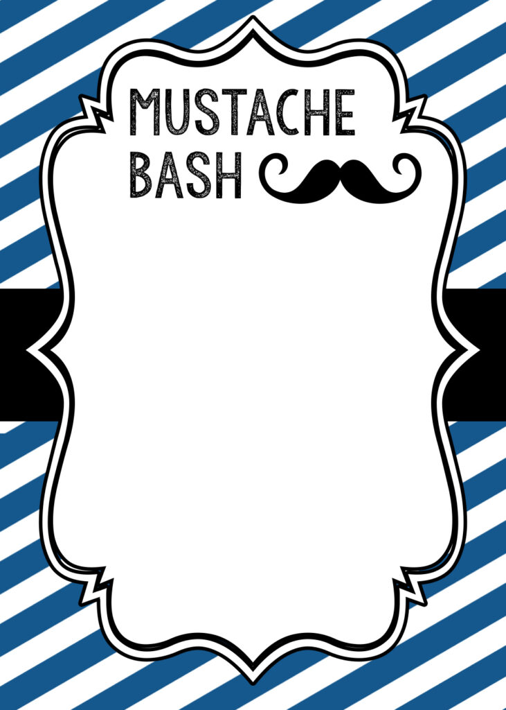 Mustache Party: Baby Shower Or Birthday Invite Paper Trail Design Within Free Printable Mustache Invitations Mustache Party: Baby Shower Or Birthday Invite Paper Trail Design Within Free Printable Mustache Invitations
