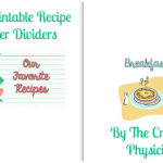 My Epic Return, And Gift To You: Free Printable Recipe Binder Inside Free Printable Recipe Dividers