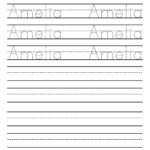 Name Tracing Worksheets & Printable In Free Printable Preschool Name Tracer Pages
