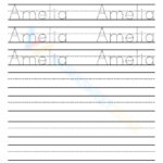 Name Tracing Worksheets & Printable Pertaining To Free Printable Name Tracing Worksheets
