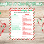 Naughty Or Nice Christmas Game (Free Printable)   Cassie Smallwood Pertaining To Free Printable Christmas Games For Family Gatherings