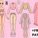 New Paper Doll Dress Up With Wardrobe Diy & Free Printable Throughout Free Printable Dress Up Paper Dolls