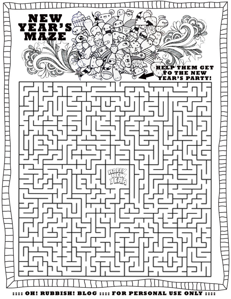 New Year&<h2>039;S Printable Activities :: Entertain Your Kids With 4 New With Free Printable Word Games