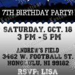 Nfl Dallas Cowboys Ticket Birthday Invitation | Kustom Kreations With Free Printable Dallas Cowboys Birthday Invitations