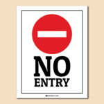 No Entry Sign   Printable Pdf Regarding Free Printable No Entry Sign
