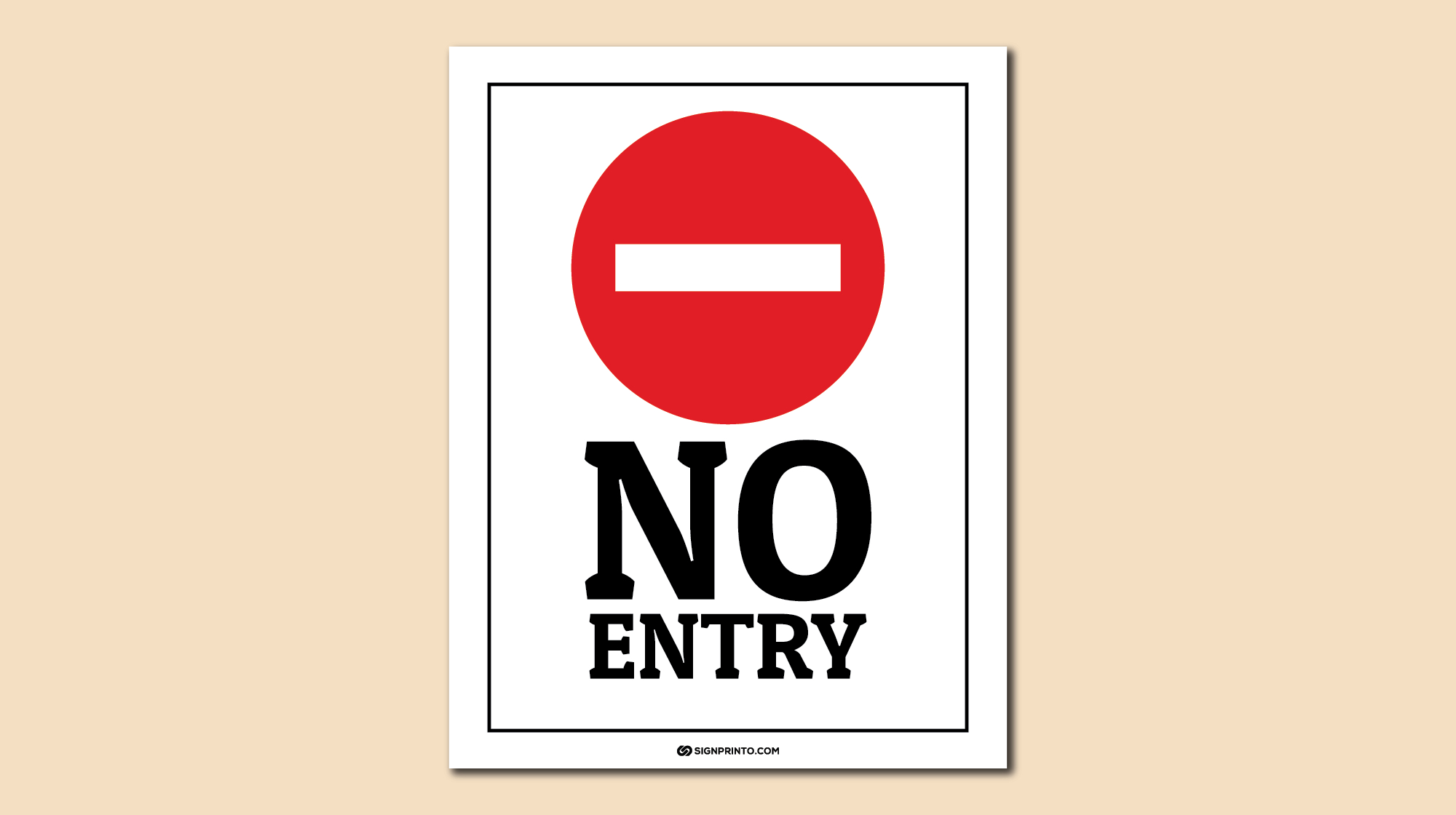 No Entry Sign - Printable Pdf regarding Free Printable No Entry Sign