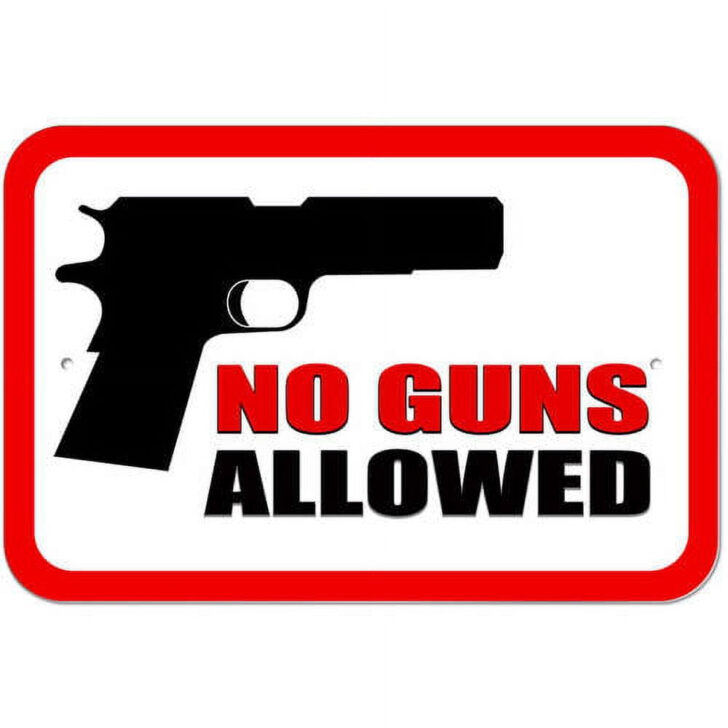 Free Printable No Guns Allowed Sign