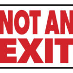 Not An Exit Signs   10 Free Signs | Printabulls Inside Free Printable Not An Exit Sign