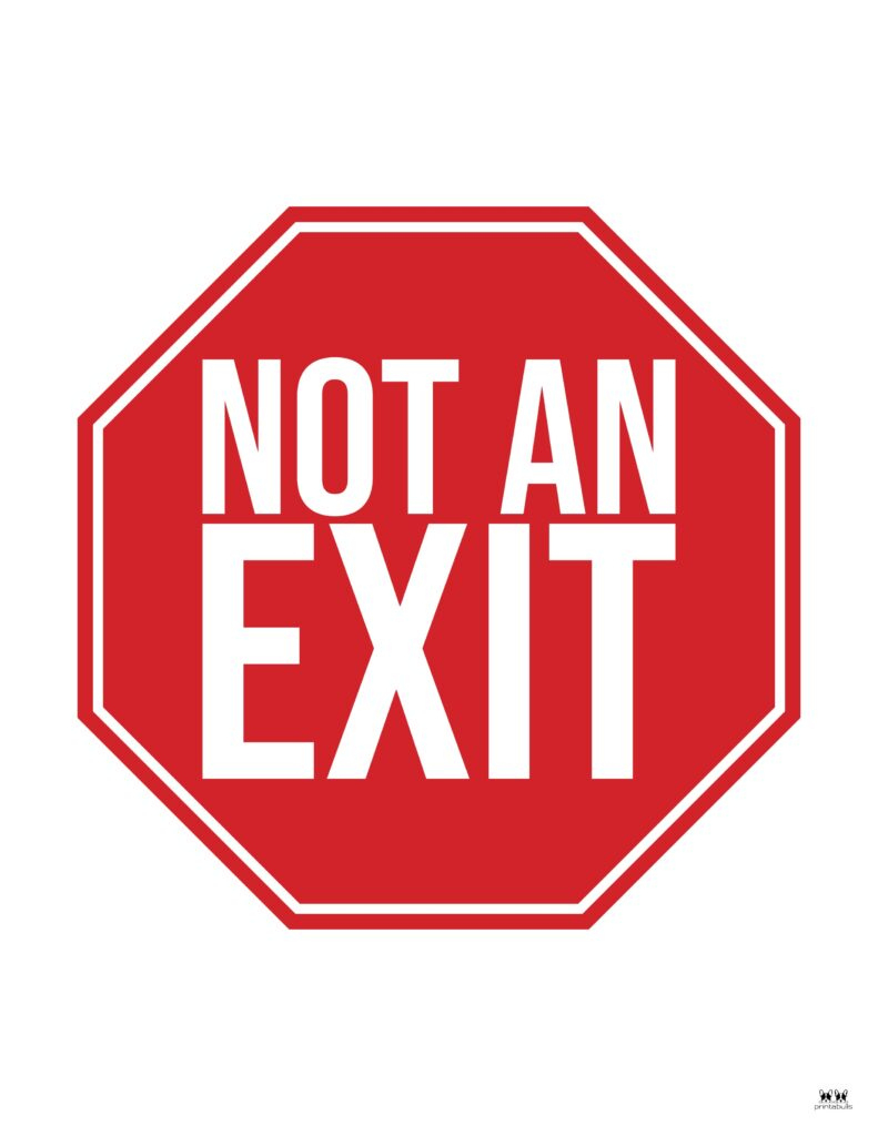 Not An Exit Signs 10 Free Signs | Printabulls Regarding Free Printable Not An Exit Sign Not An Exit Signs 10 Free Signs | Printabulls Regarding Free Printable Not An Exit Sign