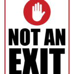 Not An Exit Signs   10 Free Signs | Printabulls Within Free Printable Not An Exit Sign