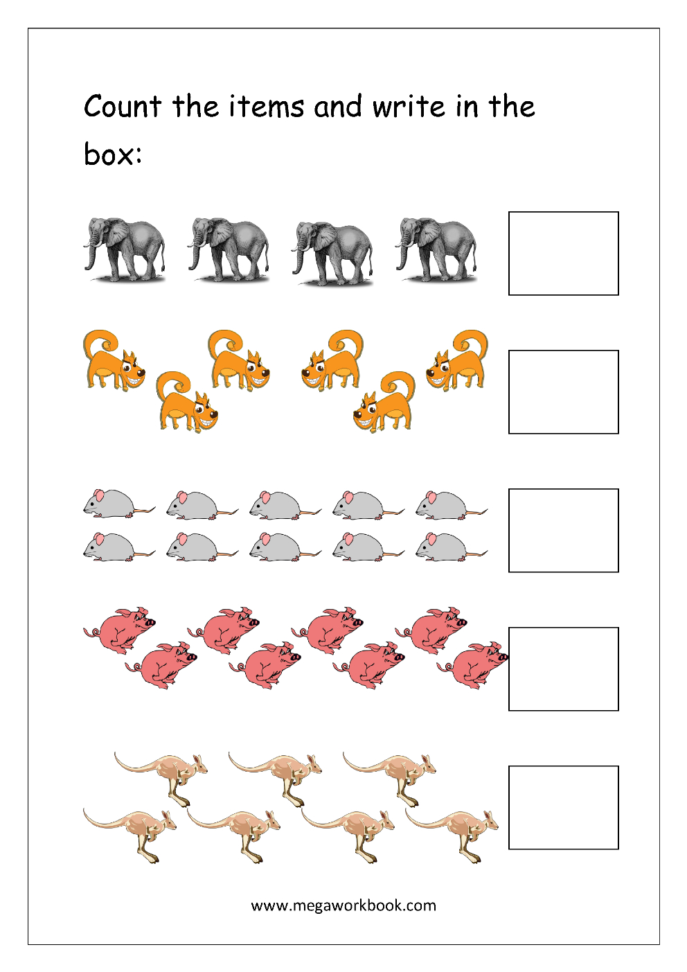 Number Counting Worksheets - Math Counting Worksheets - Free inside Free Printable Counting Worksheets 1-10