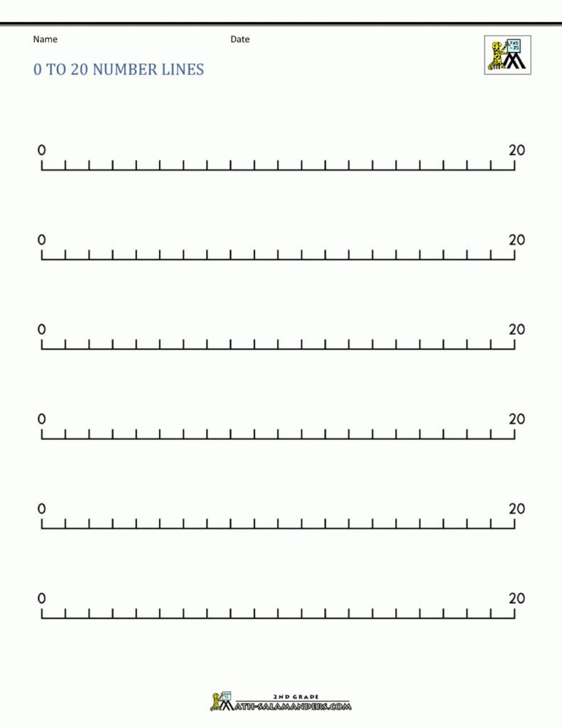Number Line 0 To 20 Intended For Free Printable Number Line Worksheets Number Line 0 To 20 Intended For Free Printable Number Line Worksheets
