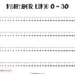 Number Line To 30   4 Cute & Free Printables And Blank Worksheets Inside Free Printable Number Line To 30