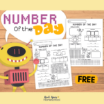 Number Of The Day Printable Worksheets For Math Fun (Free) Intended For Free Printable Number Of The Day Worksheets
