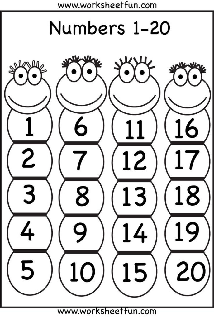 Numbers 1 20 – Five Worksheets / Free Printable Worksheets With Free Printable Numbers 1 20 Numbers 1 20 – Five Worksheets / Free Printable Worksheets With Free Printable Numbers 1 20