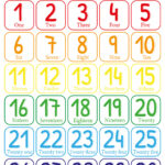 Numbers 1 To 50 Flashcards Pertaining To Free Printable Number Flashcards 1 30