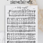 O Holy Night   Free Printable Christmas Sheet Music   Our Inside Christmas Carols Sheet Music Free Printable