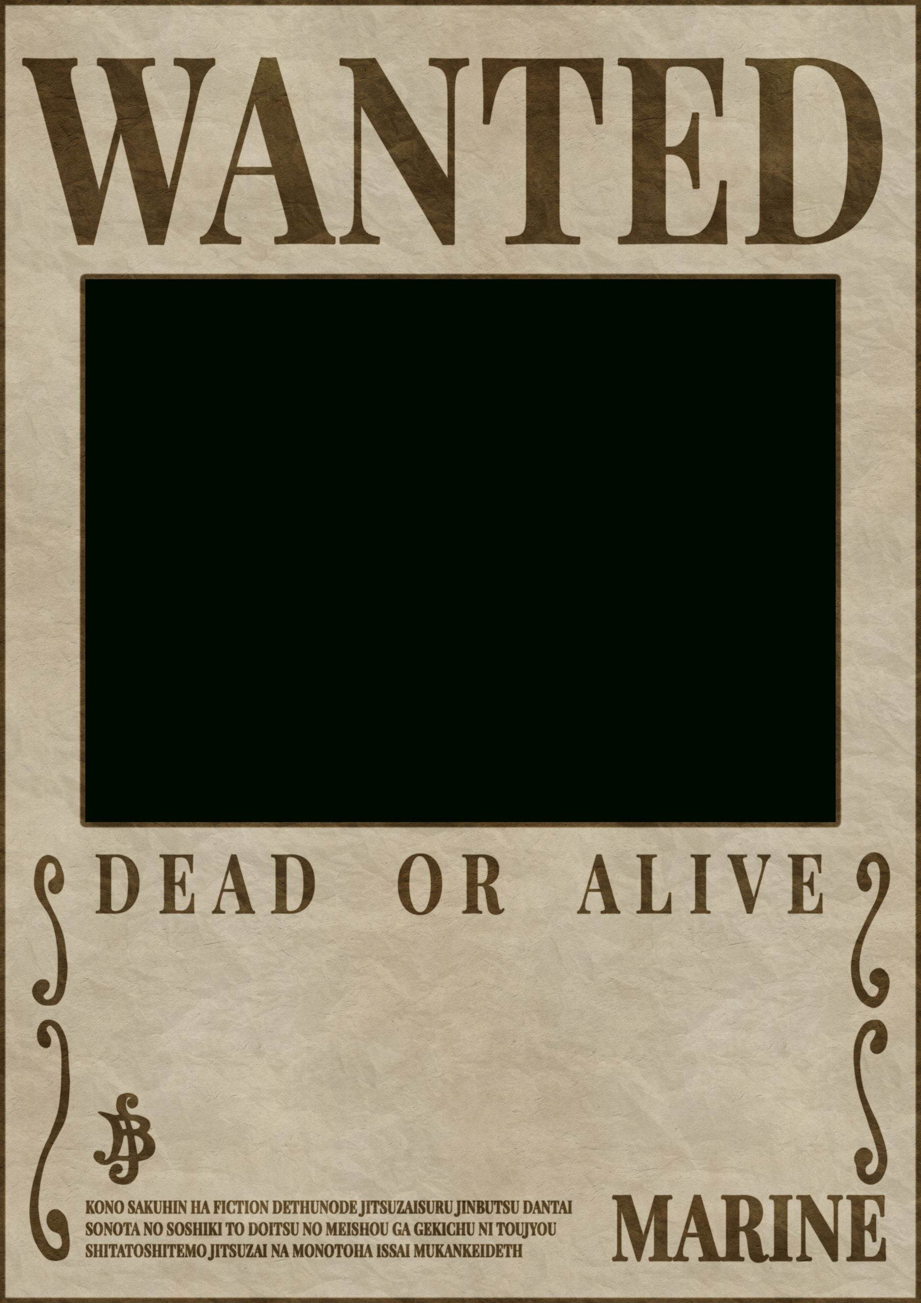 One Piece Wanted Poster Template - Claystage intended for Free Printable Wanted Poster Invitations