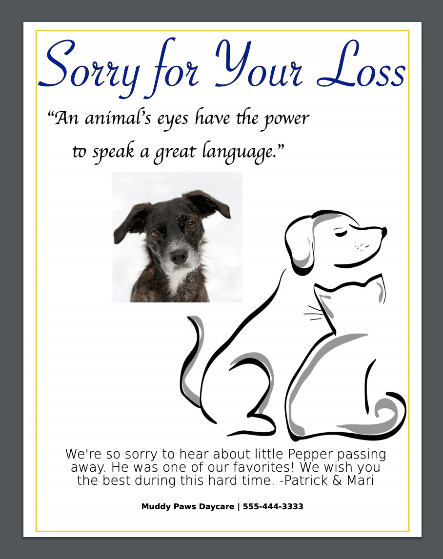 Online Pet Sympathy Card Generator &amp;amp; Pet Sympathy Card Template within Free Printable Sympathy Cards For Dogs