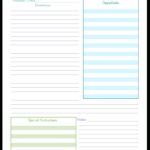 Organize Your Recipes With These Handy Recipe Page Printables Pertaining To Free Printable Recipe Pages