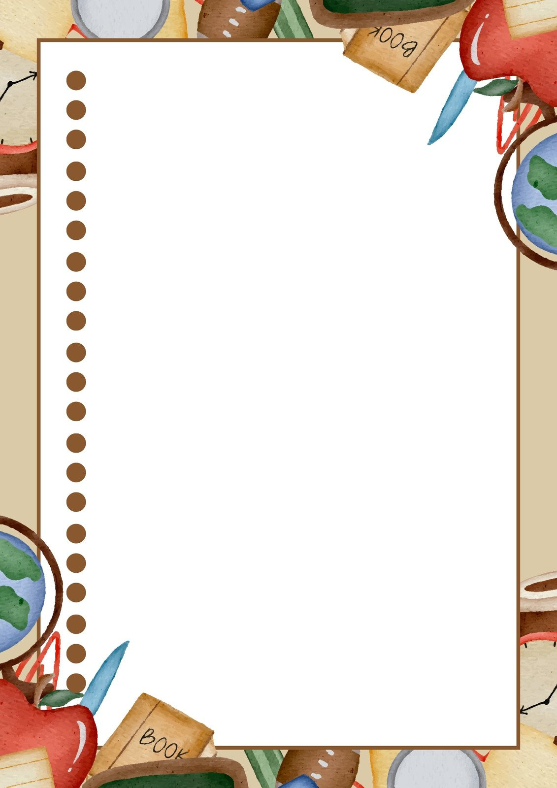 Page 19 - Free Printable Page Border Templates You Can Customize inside Free Printable School Stationery Borders