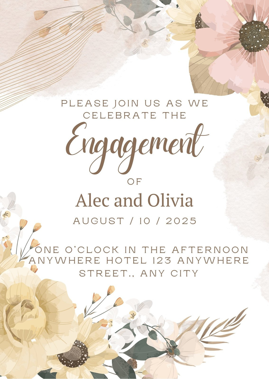 Page 2 - Free And Customizable Engagement Templates with Free Printable Engagement Party Invitations