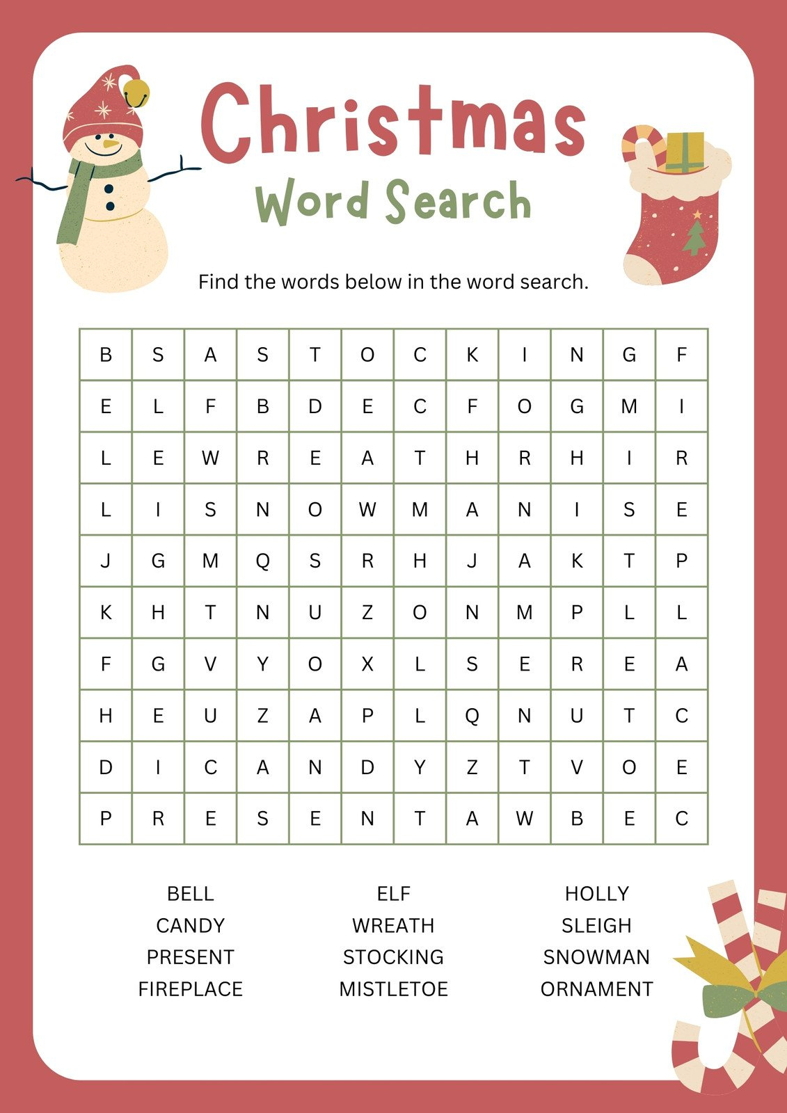 Page 2 - Free, Editable Christmas Worksheet Templates | Canva with Free Printable Holiday Worksheets