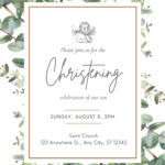 Page 2   Free Printable, Customizable Baptism Invitation Templates With Regard To Free Printable Baptism Invitations
