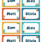 Page 2   Free, Printable, Customizable Name Tag Templates | Canva Pertaining To Free Printable Name Labels For Kids