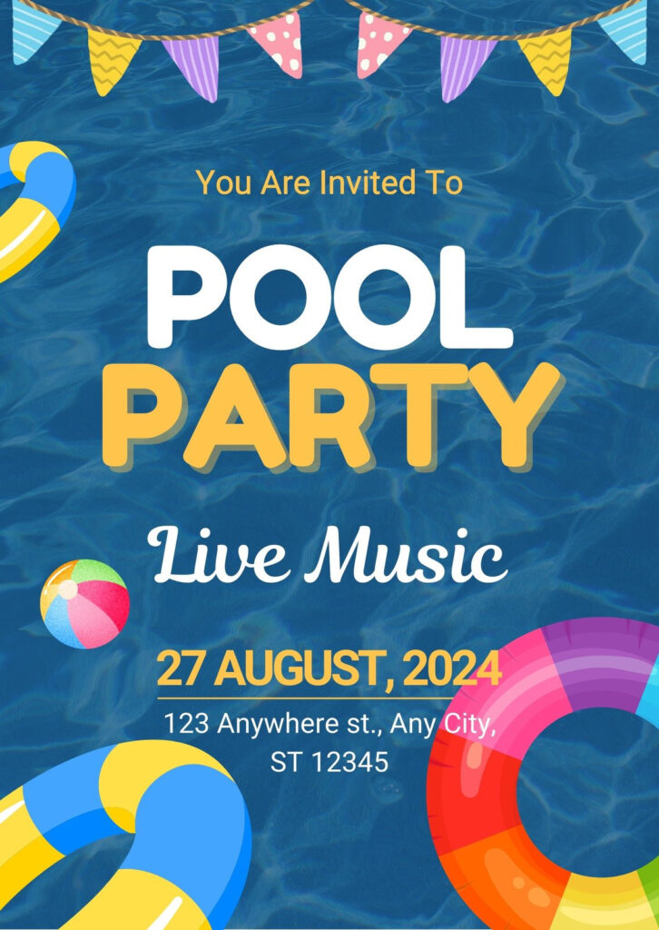 Page 2 Free Printable, Customizable Pool Party Invitation Throughout Free Printable Pool Party Invitations Page 2 Free Printable, Customizable Pool Party Invitation Throughout Free Printable Pool Party Invitations