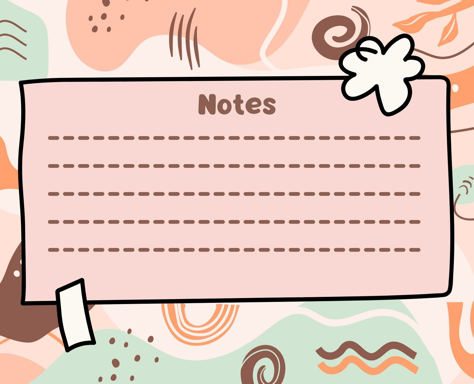 Page 20 - Free Printable Customizable Note Card Templates | Canva in Free Printable Personal Cards