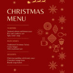 Page 3   Free Printable And Customizable Dinner Party Menu Intended For Free Printable Christmas Dinner Menu Template