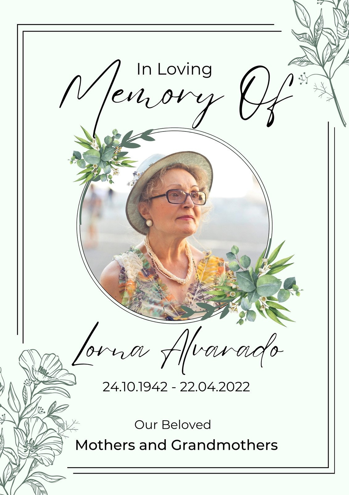 Page 3 - Free Printable, Customizable Funeral Program Templates within Free Printable Funeral Programs