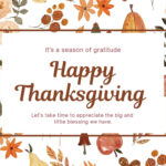 Page 3   Free Printable, Customizable Thanksgiving Card Templates For Free Printable Thanksgiving Cards